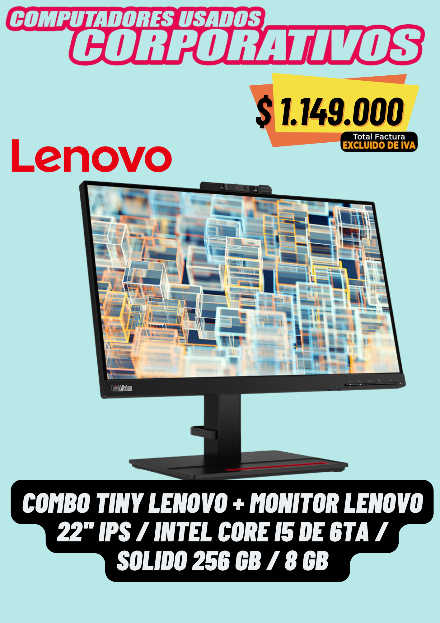 Lenovo IPS en combo Intel core I5